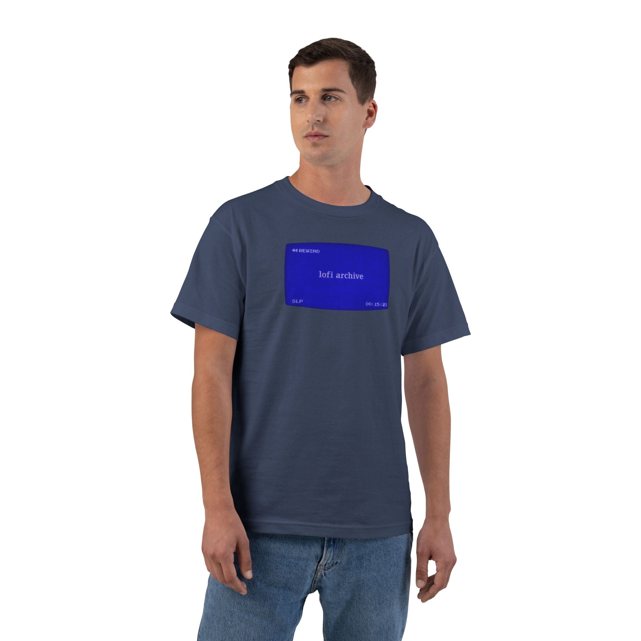 Blue Error Box Graphic T-Shirt — 'self contain' Retro Windows Prompt Tee