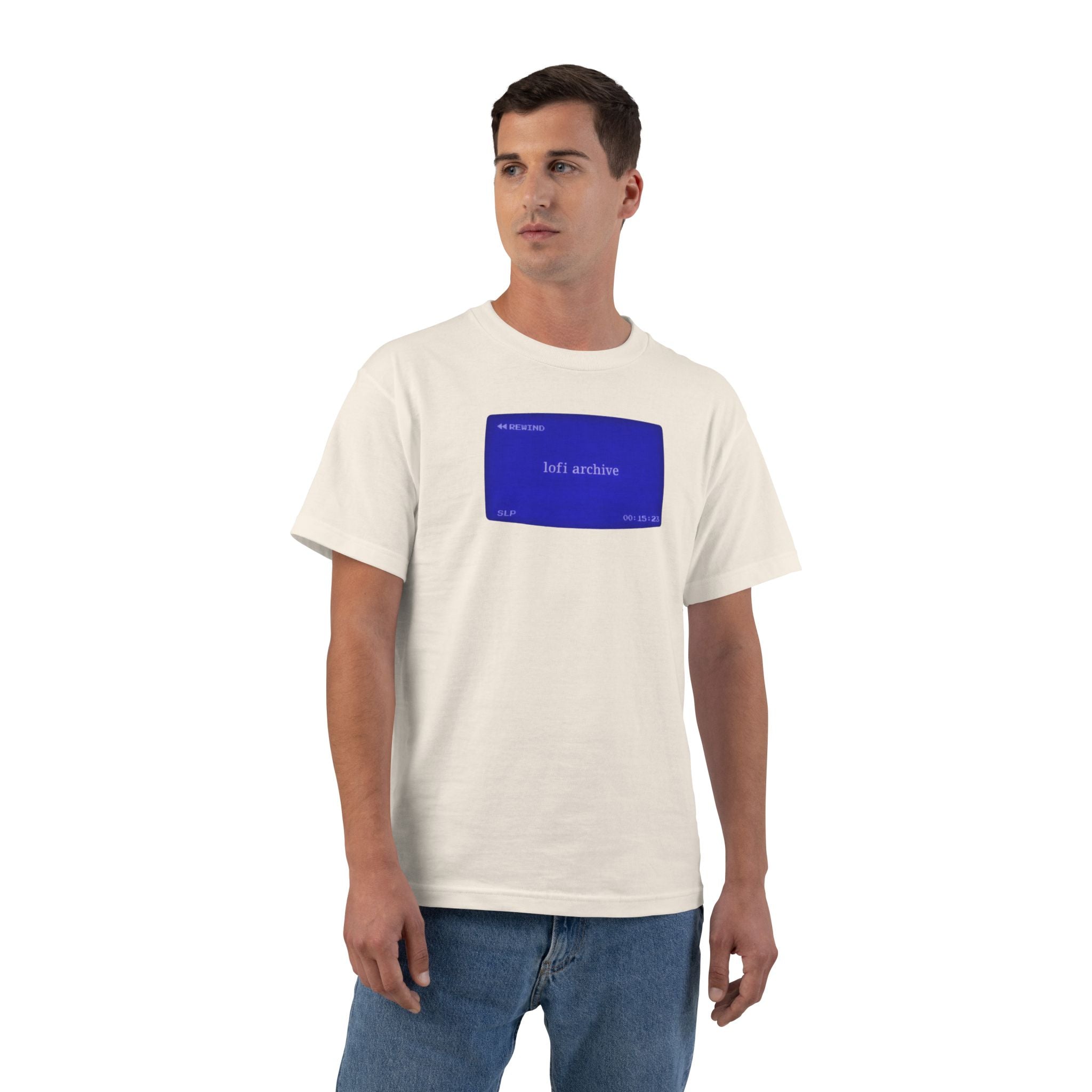 Blue Error Box Graphic T-Shirt — 'self contain' Retro Windows Prompt Tee