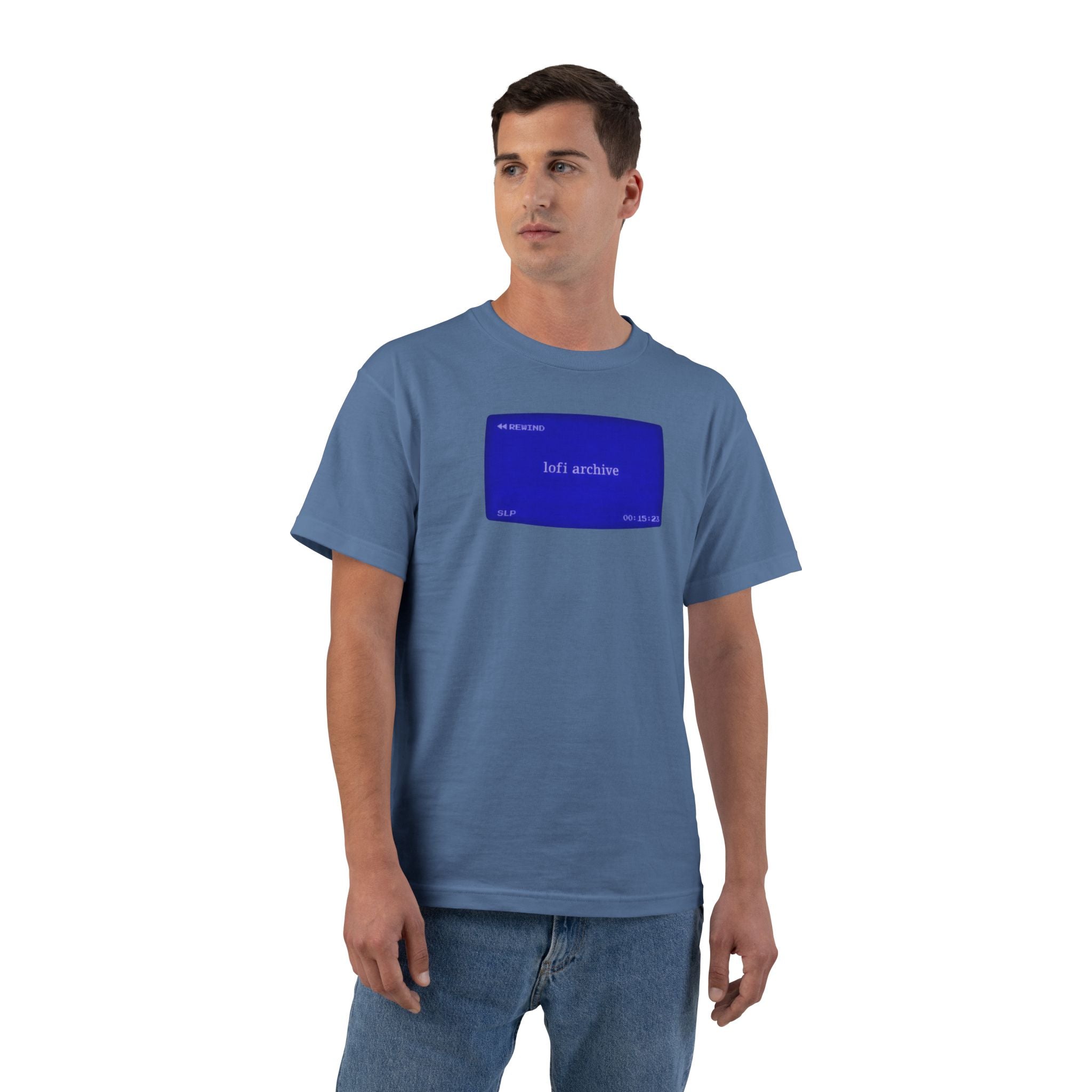 Blue Error Box Graphic T-Shirt — 'self contain' Retro Windows Prompt Tee